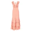 Ted Baker Ashleih Ruffle Dress for Prom Dresses Colour Dusky-Pink -Ted Baker shop online 51601806 xxl