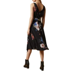 Ted Baker Jamboree V Neck Midi Dress for Wedding Guest Dresses Colour Black -Ted Baker shop online 51602603 xxl a2