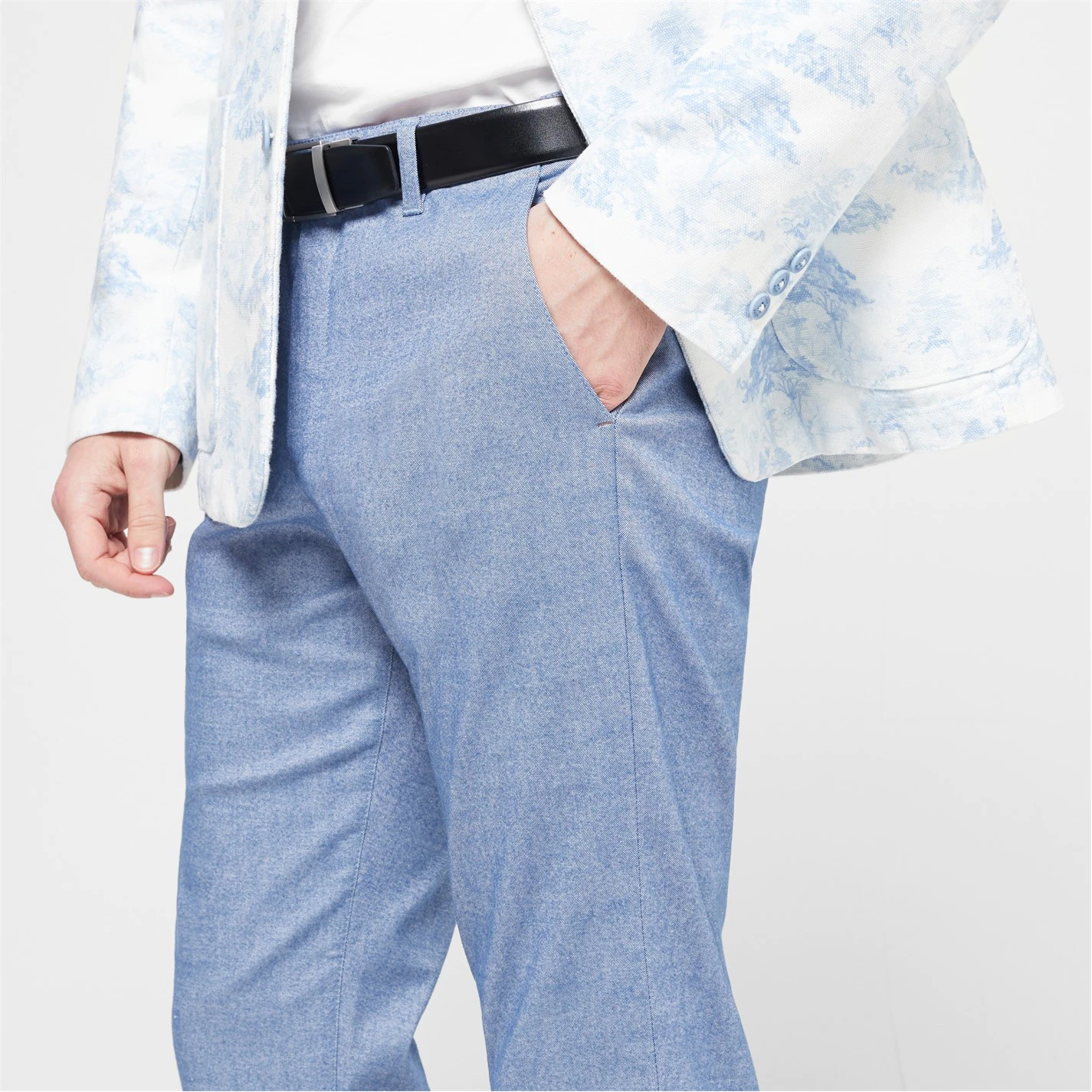 Ted Baker Classic Trousers for Trousers & Chinos Colour Mid-Blue 6 Ted Baker Classic Trousers for Trousers & Chinos Colour Mid-Blue - Image 4