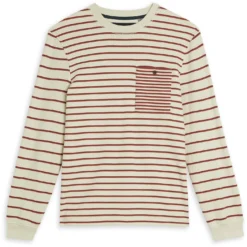Ted Baker Koncall Sweatshirt for Big & Tall Colour White-Grey