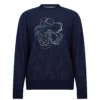 Ted Baker Carick Embroidered Jumper for Big & Tall Colour Navy -Ted Baker shop online 52233318 xxl