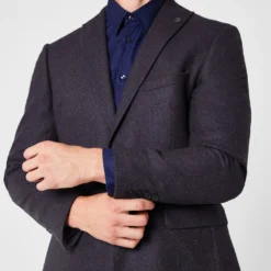 Ted Baker Structured Flannel Jacket for Suit Jackets & Blazers Colour Blue -Ted Baker shop online 52585918 xxl a3