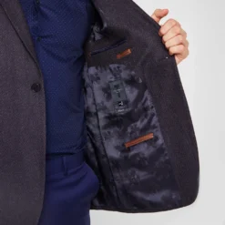 Ted Baker Structured Flannel Jacket for Suit Jackets & Blazers Colour Blue -Ted Baker shop online 52585918 xxl a4