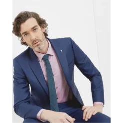 Ted Baker Sharkskin Jacket for Big & Tall Suit Jackets Colour Blue -Ted Baker shop online 52620818 xxl a3