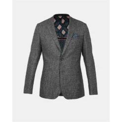 Ted Baker Pickle Boucle Jacket for Suit Jackets & Blazers Colour Grey