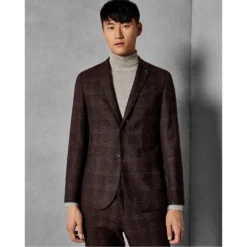 Ted Baker Dar Boucle Jacket for Suit Jackets & Blazers Colour Dark Red -Ted Baker shop online 52622408 xxl a2