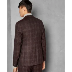 Ted Baker Dar Boucle Jacket for Suit Jackets & Blazers Colour Dark Red -Ted Baker shop online 52622408 xxl a3