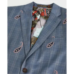 Ted Baker Globez Jacket for Big & Tall Suit Jackets Colour Light Blue -Ted Baker shop online 52622718 xxl a2