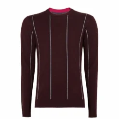 Ted Baker Chifke Crew Sweater for Big & Tall Knitwear Colour Dark Red