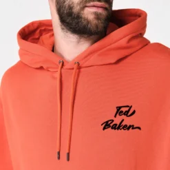 Ted Baker Ted Baker Tavern Hoodie for Big & Tall Knitwear Colour Orange -Ted Baker shop online 53553112 xxl a4