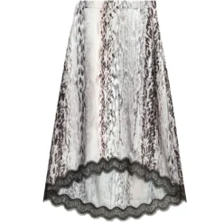 Ted Baker Cierraa Printed Lace Midi Skirt for Skirts Colour Ivory