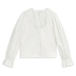 Ted Baker Idalia Lace Collar Blouse for Blouses & Shirts Colour White