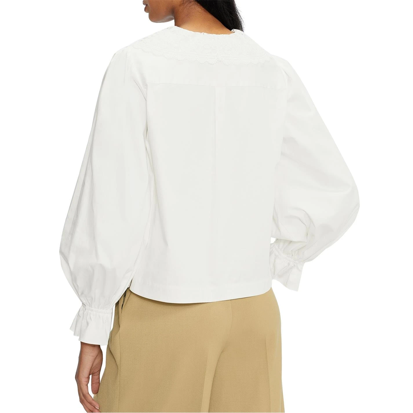 Ted Baker Idalia Lace Collar Blouse for Blouses & Shirts Colour White 5 Ted Baker Idalia Lace Collar Blouse for Blouses & Shirts Colour White - Image 3