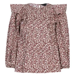 Ted Baker Sanja Frill Blouse for Blouses & Shirts Colour Dp Purple