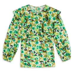 Ted Baker Gigie Print Top for Blouses & Shirts Colour Bright Green