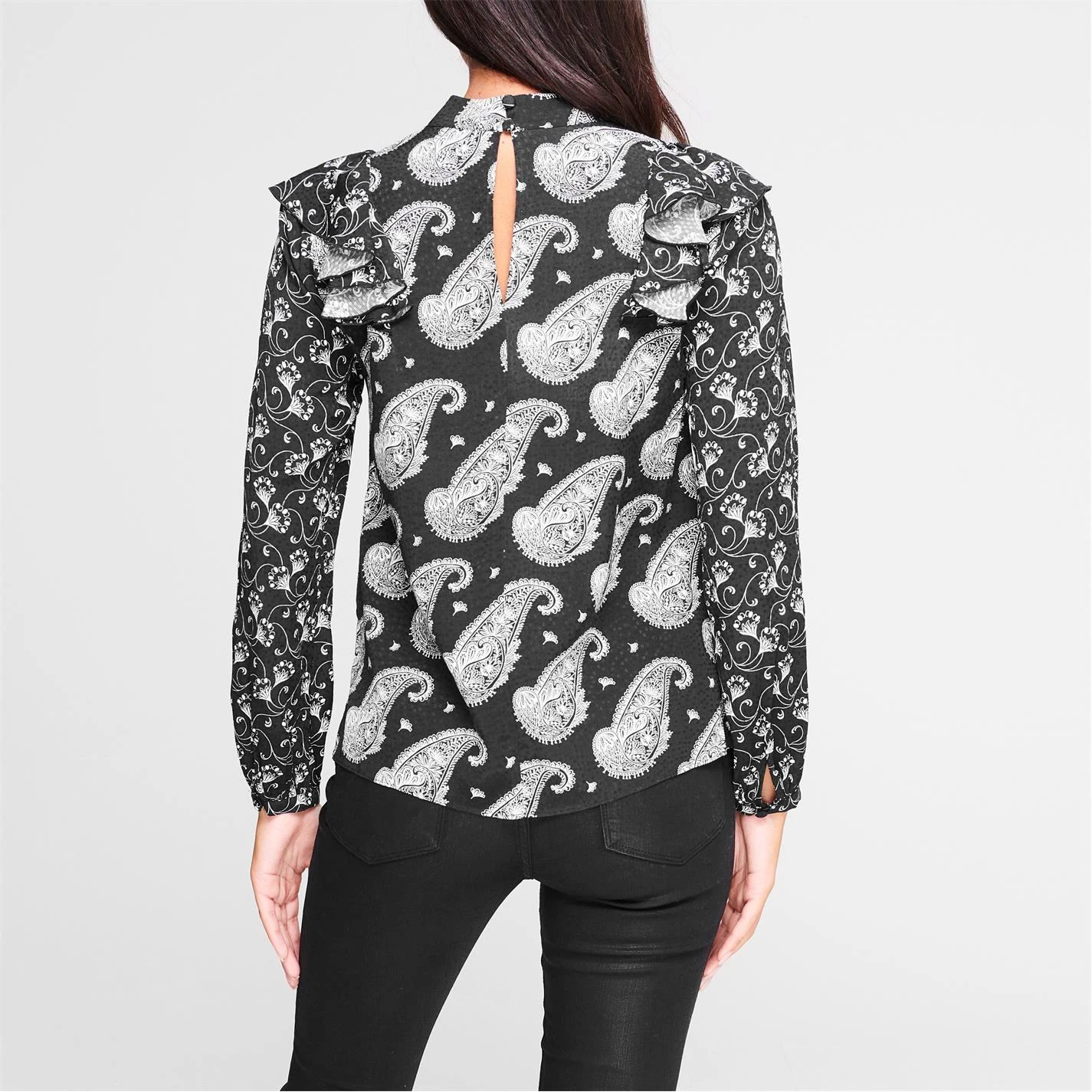 Ted Baker Tiasey High Neck Blouse for Blouses & Shirts Colour Black 5 Ted Baker Tiasey High Neck Blouse for Blouses & Shirts Colour Black - Image 3