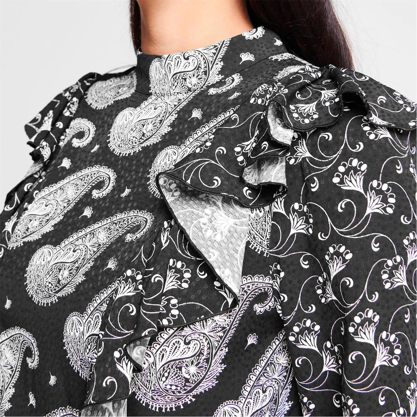 Ted Baker Tiasey High Neck Blouse for Blouses & Shirts Colour Black 6 Ted Baker Tiasey High Neck Blouse for Blouses & Shirts Colour Black - Image 4