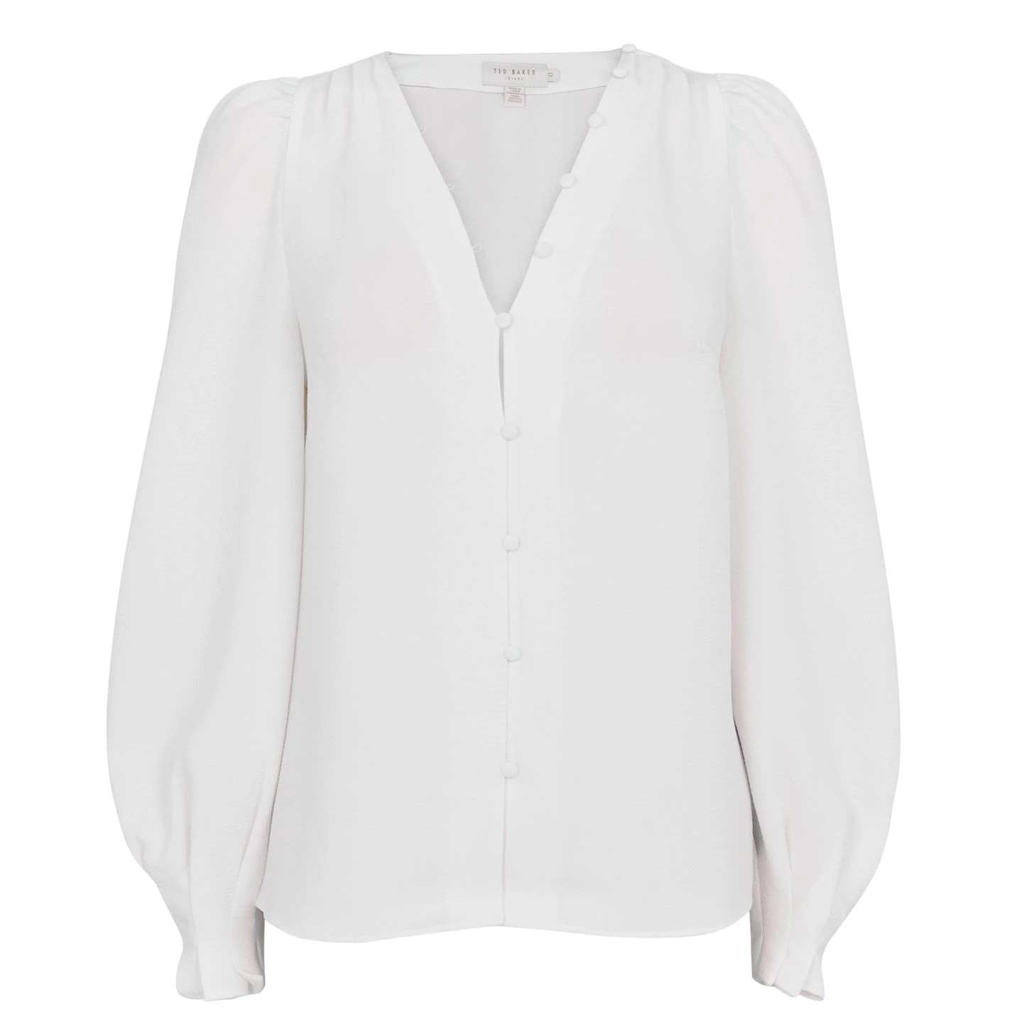 Ted Baker Jayaa Rouleux Blouse for Blouses & Shirts Colour White 3 Ted Baker Jayaa Rouleux Blouse for Blouses & Shirts Colour White