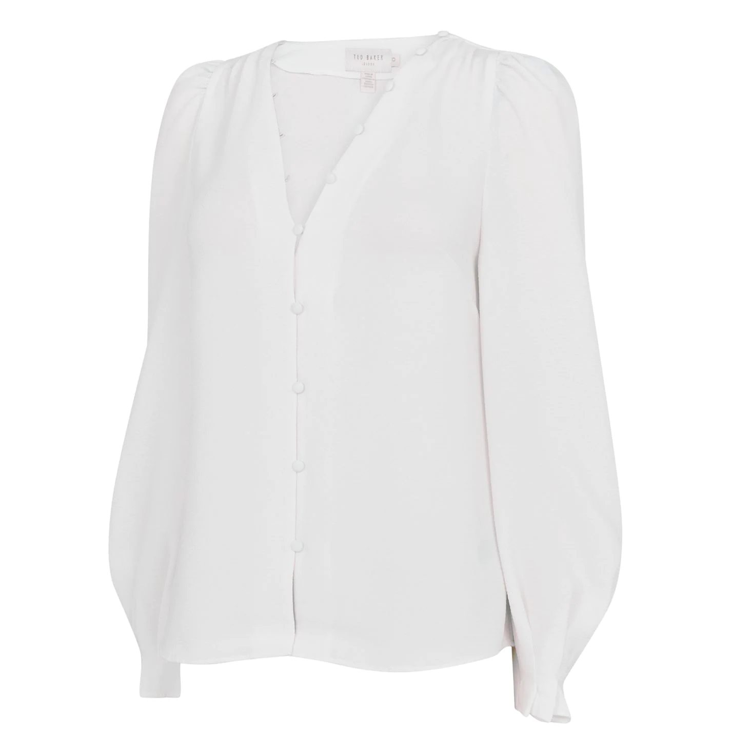 Ted Baker Jayaa Rouleux Blouse for Blouses & Shirts Colour White 5 Ted Baker Jayaa Rouleux Blouse for Blouses & Shirts Colour White - Image 3