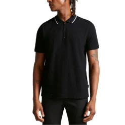 Ted Baker Buer Zip Up Polo Shirt for Polo Shirts Colour Black -Ted Baker shop online 54222203 xxl a3