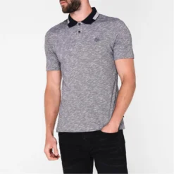 Ted Baker Ted Baker Dalmor Space Dye T Shirt for Polo Shirts Colour Navy -Ted Baker shop online 54294118 xxl a1