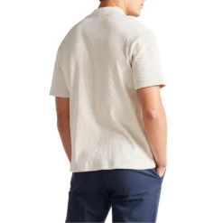 Ted Baker Ted Baker Marden Ribbed Polo Mens for Polo Shirts Colour Natural -Ted Baker shop online 54312705 xxl a2
