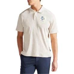 Ted Baker Ted Baker Marden Ribbed Polo Mens for Polo Shirts Colour Natural -Ted Baker shop online 54312705 xxl a3