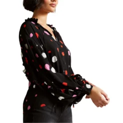 Ted Baker Sunrai Frilled Blouse for Blouses & Shirts Colour Black -Ted Baker shop online 54325803 xxl a2