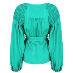 Ted Baker Tavia Wrap Blouse for Blouses & Shirts Colour Mid Green 11 Ted Baker Tavia Wrap Blouse for Blouses & Shirts Colour Mid Green -Ted Baker shop online 54378515 xxl a10