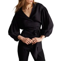 Ted Baker Ralda Navy Wrap T-shirt for Blouses & Shirts Colour Navy -Ted Baker shop online 54378818 xxl a2