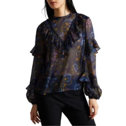 Ted Baker Jovena Blouse for Blouses & Shirts Colour Navy -Ted Baker shop online 54378918 xxl a2