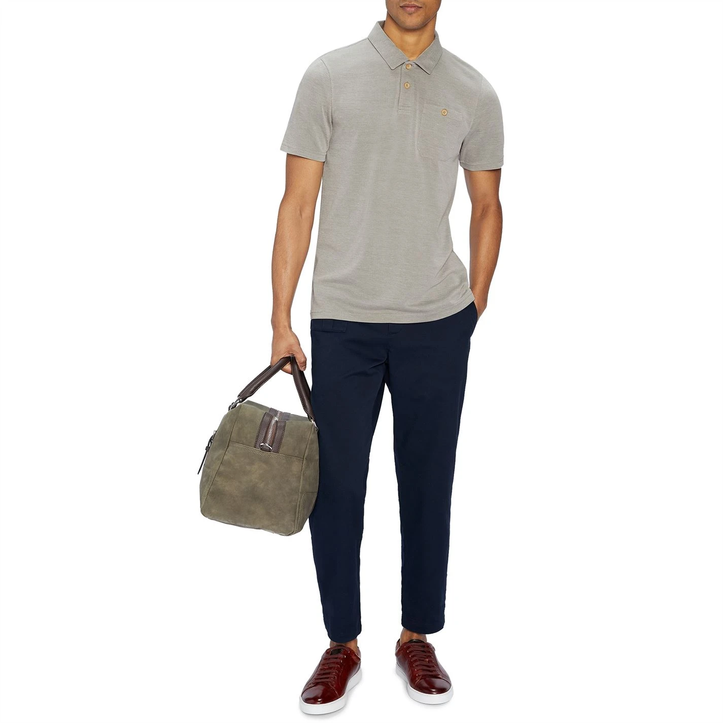 Ted Baker Hawka Polo Shirt for Polo Shirts Colour Olive 6 Ted Baker Hawka Polo Shirt for Polo Shirts Colour Olive - Image 4