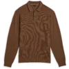Ted Baker Batha Long Sleeve Polo Shirt for Polo Shirts Colour Camel -Ted Baker shop online 54405004 xxl
