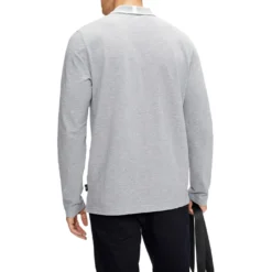 Ted Baker Fulhumm Long Sleeved Polo Shirt for Polo Shirts Colour Lt-Grey -Ted Baker shop online 54406302 xxl a2