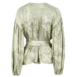 Ted Baker Ted Baker Voilete Wrap Top Womens for Blouses & Shirts Colour Mid-Green -Ted Baker shop online 54413415 xxl a10