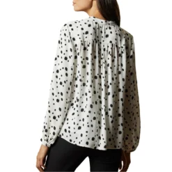 Ted Baker Ted Baker Polka Dot Blouse Womens for Blouses & Shirts Colour White -Ted Baker shop online 54449501 xxl a2
