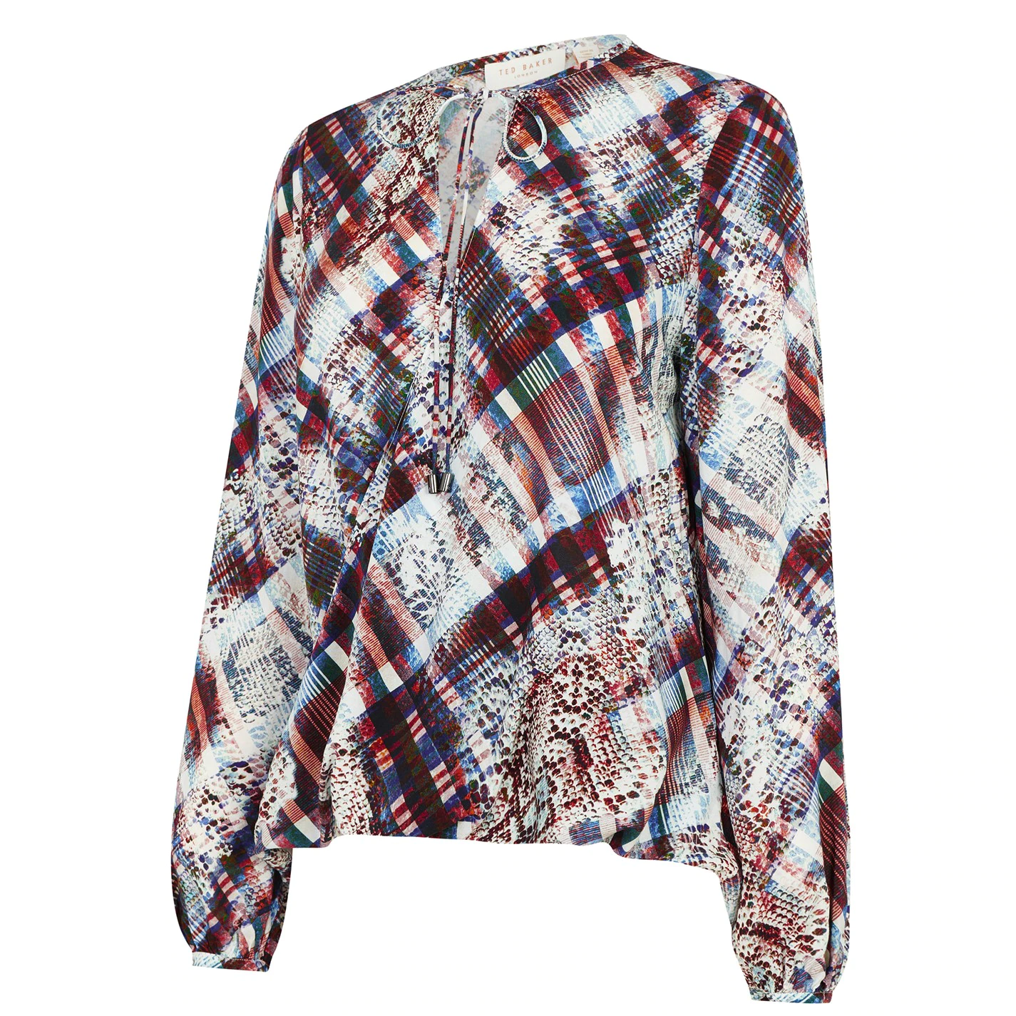 Ted Baker Ted Baker Lyz Neck Tie Blouse Womens for Blouses & Shirts Colour Ivory 8 Ted Baker Ted Baker Lyz Neck Tie Blouse Womens for Blouses & Shirts Colour Ivory - Image 6