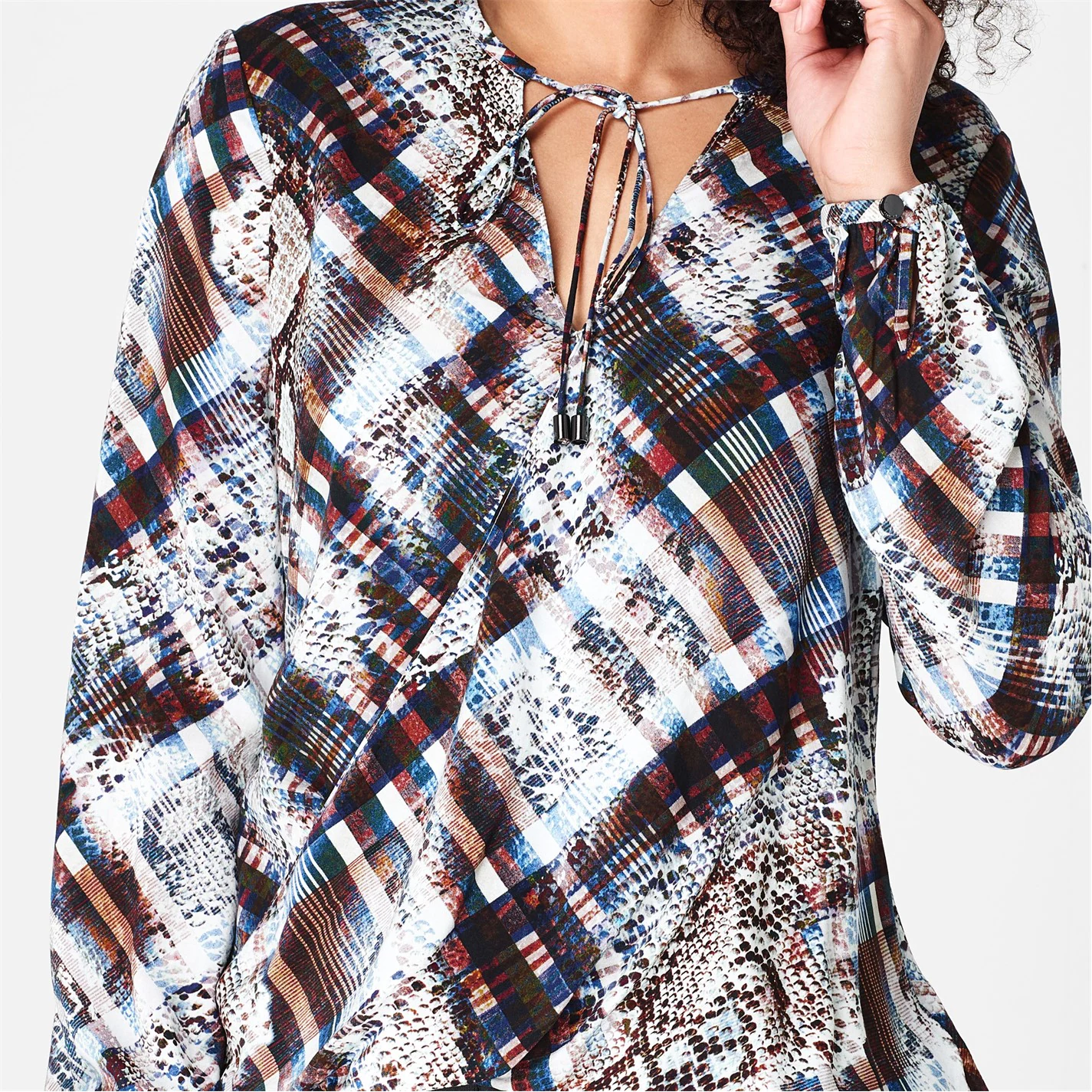 Ted Baker Ted Baker Lyz Neck Tie Blouse Womens for Blouses & Shirts Colour Ivory 6 Ted Baker Ted Baker Lyz Neck Tie Blouse Womens for Blouses & Shirts Colour Ivory - Image 4