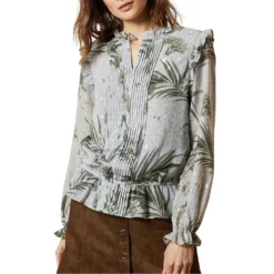 Ted Baker Tibbine Pleated Top for Blouses & Shirts Colour Grey -Ted Baker shop online 54450202 xxl a2