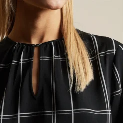 Ted Baker Melo Keyhole Top for Blouses & Shirts Colour Black -Ted Baker shop online 54450303 xxl a4