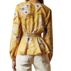 Ted Baker Saniyah Blouse for Blouses & Shirts Colour Yellow -Ted Baker shop online 54450413 xxl a2