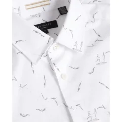 Ted Baker Ted Baker Zaar Print Long Sleeve Shirt Mens for Casual Shirts Colour Multi -Ted Baker shop online 55217501 xxl a5