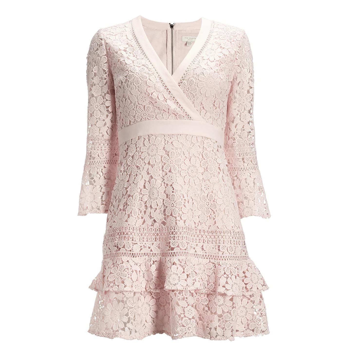 Ted Baker Lace V Neck Tunic Dress for Tops Colour Baby/Pink 3 Ted Baker Lace V Neck Tunic Dress for Tops Colour Baby/Pink