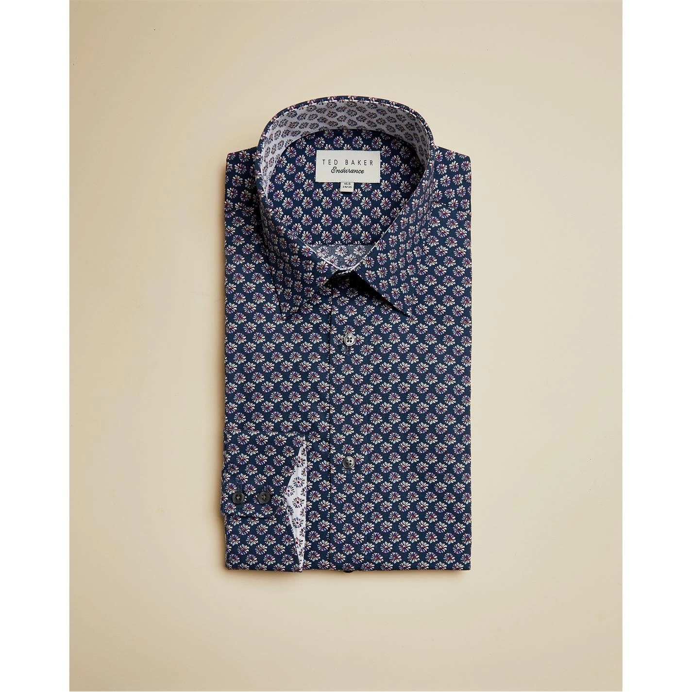 Ted Baker Sal Print Shirt for Casual Shirts Colour Navy 3 Ted Baker Sal Print Shirt for Casual Shirts Colour Navy