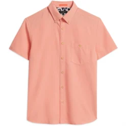 Ted Baker Kostume Short Sleeve Shirt for Casual Shirts Colour Coral