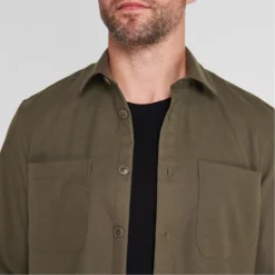 Ted Baker Ted Baker Lessons Twill Shirt for Casual Shirts Colour Green -Ted Baker shop online 55660715 xxl a3