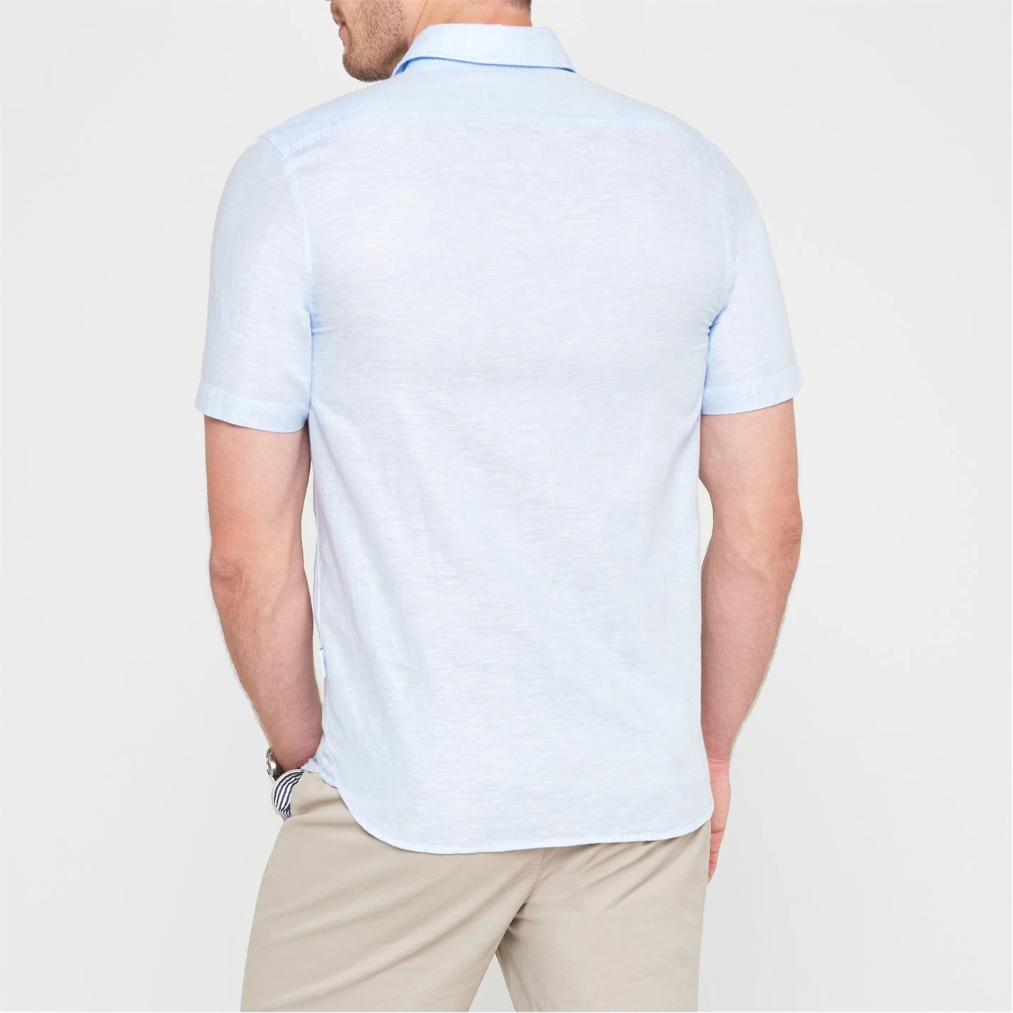 Ted Baker Addle Linen Shirt for Casual Shirts Colour Lt Blue 5 Ted Baker Addle Linen Shirt for Casual Shirts Colour Lt Blue - Image 3