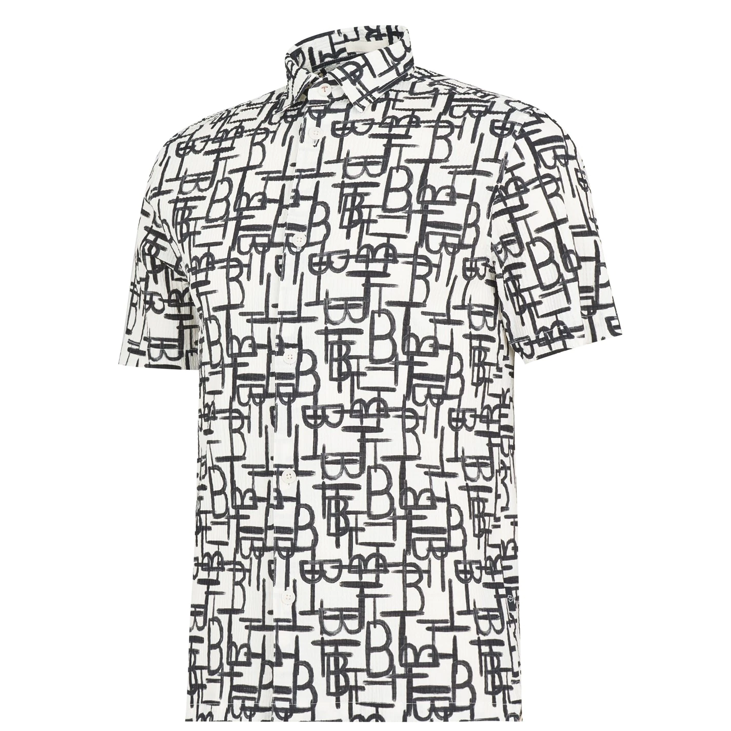 Ted Baker Caird Geo Shirt for Casual Shirts Colour Black 5 Ted Baker Caird Geo Shirt for Casual Shirts Colour Black - Image 3