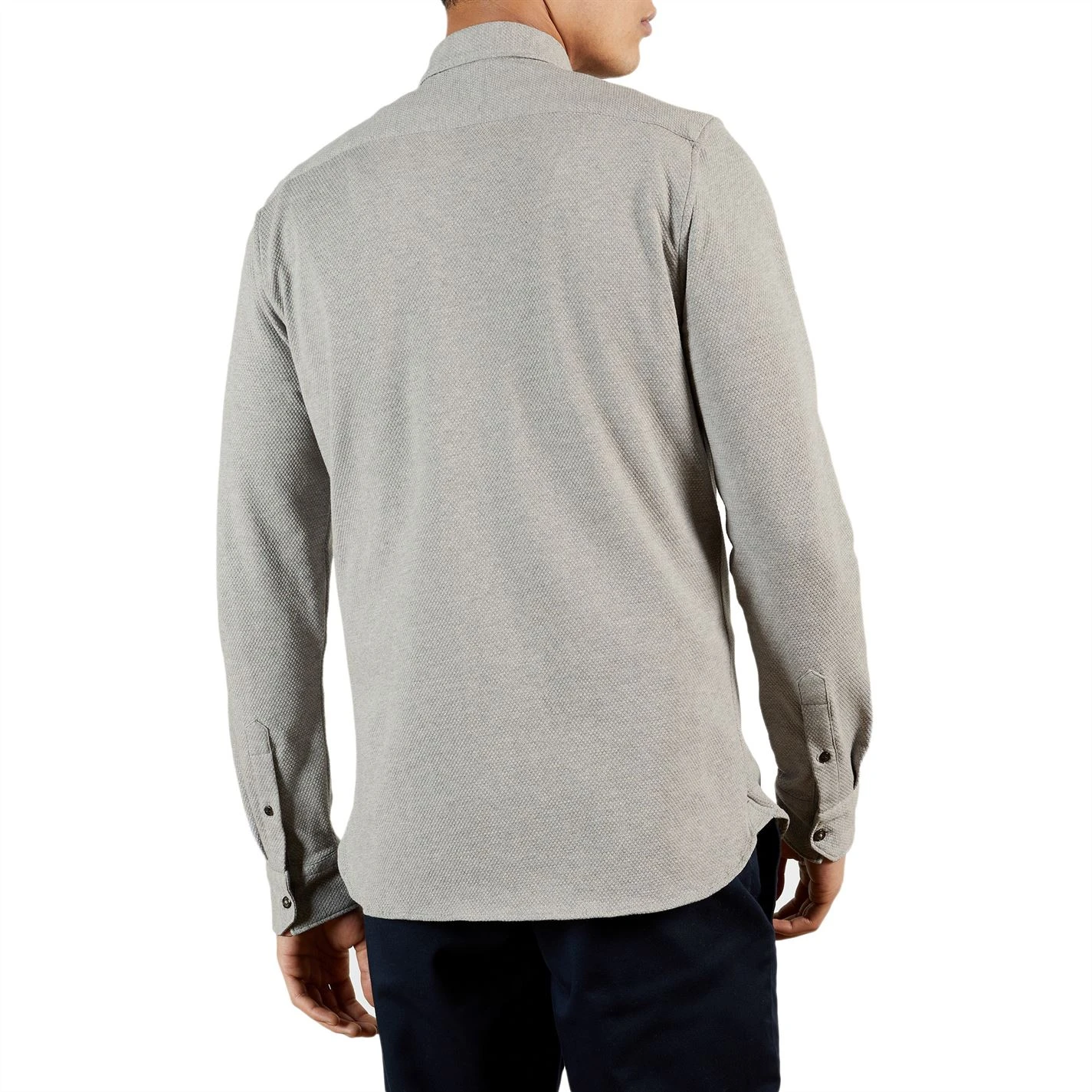 Ted Baker Morty Long Sleeve Shirt for Casual Shirts Colour Grey-Marl 5 Ted Baker Morty Long Sleeve Shirt for Casual Shirts Colour Grey-Marl - Image 3