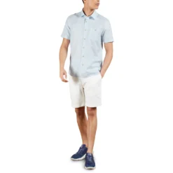 Ted Baker Civiche Short Sleeve Shirt for Casual Shirts Colour Lt-Blue -Ted Baker shop online 55667218 xxl a3